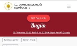 TORBA YASA RESMİ GAZETEDE