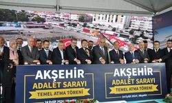 AKŞEHİR ADALET SARAYI’NIN TEMELİNİ BAKAN TUNÇ ATTI