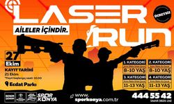 KONYA BÜYÜKŞEHİR'DEN AİLELER İÇİN 'LASER RUN' YARIŞMASI