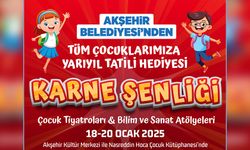 ÇOCUKLARIN YARIYIL TATİLİ HEDİYESİ AKŞEHİR BELEDİYESİ’NDEN