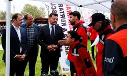 AFAD İl Müdürü Körpeş, Cankurt Çadırını Ziyaret Etti
