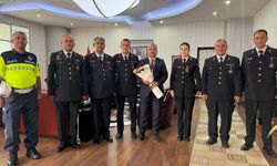 Üsteğmen Yıldıray Erdem'den Kaymakam Mehmet Özel'e Ziyaret