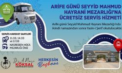 Belediyeden Seyyid Mahmud Hayrani Mezarlığına Ücretsiz Servis!