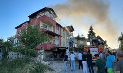 Akşehir’de Çatı Katı Yangınına Müdahalede Gerginlik