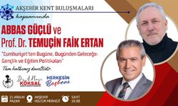 Kent Buluşmaları’nın Konuğu: Abbas Güçlü ve Prof. Dr. Temuçin Faik Ertan