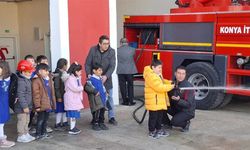 Yunak’ta Miniklere İtfaiye Eğitimi