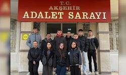 Adalet Öğrencilerinden Akşehir Adalet Sarayı’na Mesleki Gezi