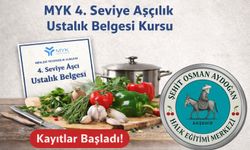 MYK 4. Seviye Aşçılık (Ustalık) Belgesi Kursu Kayıtları Başladı