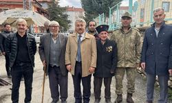 Kaymakam ve Albay’dan Kore Gazisi Çetinkaya’nın Ailesine Taziye Ziyareti