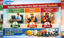 SGK, Tehlike Sınıflarına Göre Eğitim Sürelerini Yeniledi!