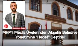 "Akşehir Hizmet Bekliyor!"