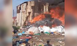 Hurdacıda Çıkan Lastik Yangını Korkuttu