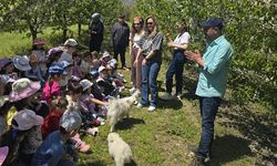 Miniklerden Kiraz Ağaçlarına Sevgi Ziyareti