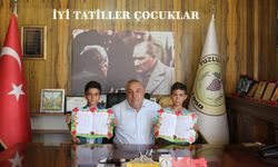Başkan Akbuğa, Karne Alan Öğrencileri Makamında Ağırladı