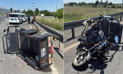 Tırla Çarpışan Üç Tekerlekli Bisikletin Sürücüsü Yaralandı