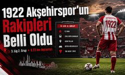 1922 Akşehirspor'un Rakipleri Belli Oldu