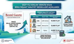 Emlak Vergisine Esas Bina İnşaat Maliyet Bedelleri Açıklandı