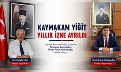 Kaymakam Yiğit Yıllık İzne Ayrıldı