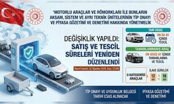 Motorlu Araçların Satış ve Tescillerinde Aksam ve Tip Onayı Yönetmeliği Değişti