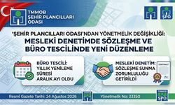 Şehir Plancıları Odası’ndan Mesleki Denetimde Yeni Düzenleme