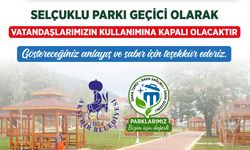 Selçuklu Parkı'nda Kapsamlı Temizlik ve Bakım Çalışması Başlatılıyor