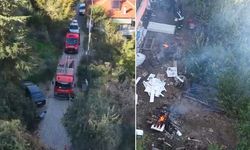 Bahçede Yakılan Ateş İtfaiye ve Polisi Alarma Geçirdi
