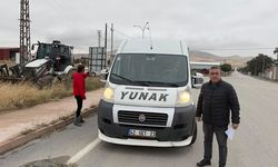 Yunak'ta Servis Araçları Denetlendi