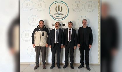 Mahmut İşcan'dan Çeltik İlçe Milli Eğitim Müdürüne Ziyaret