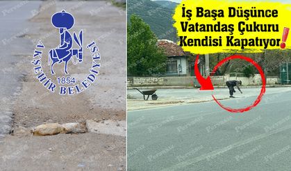 Akşehir-Monas-Engilli Yolu’nda Uyarı Levhası Yok, Çukur Çok!