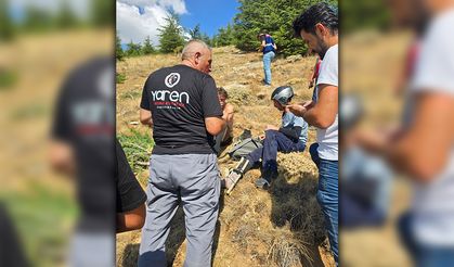 Yaren Arama Kurtarma, Zorlu Arazide Yaralı Paraşütçüyü Kurtardı