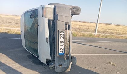 Yunak Yolunda Trafik Kazası 1 Yaralı