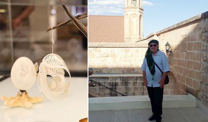 Rıza Yaman’dan Mardin’de Yumurta ve Ahşap Sanatı