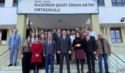 Kaymakam Taşavlı ve Müdür İşcan Kuzören'de Öğretmenlerle Buluştu
