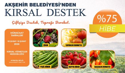Akşehir Belediyesi’nden Tarıma %75 Hibeli Destek