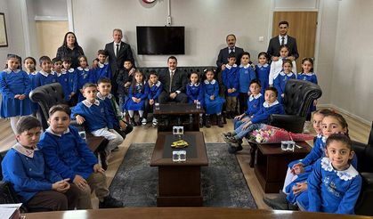 Atatürk İlkokulu Öğrencilerinden Kaymakam’a Ziyaret