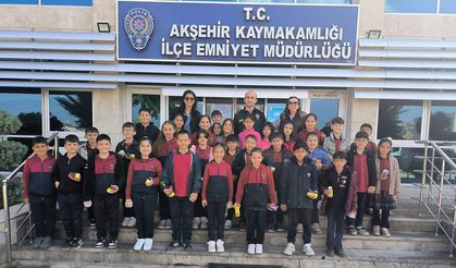 Haydar Tuna İlkokulu Öğrencilerinden Polis Haftası Ziyareti
