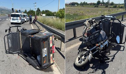 Tırla Çarpışan Üç Tekerlekli Bisikletin Sürücüsü Yaralandı