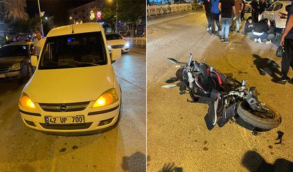 Motosiklet ile Otomobil Çarpıştı: 2 Yaralı