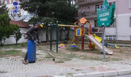 Akşehir’de Cadde ve Refüjlerde Kış Temizliği
