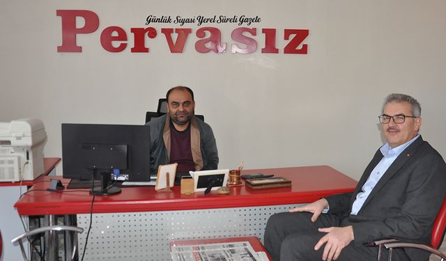 YUSUF KAHRAMAN YENİ BÜROMUZU ZİYARET ETTİ