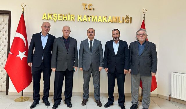 BAŞKAN KARLIER’DEN AKŞEHİR’E ZİYARET