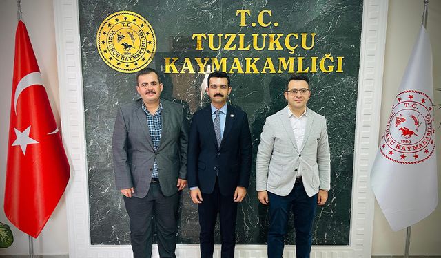 BAŞSAVCI’DAN TUZLUKÇU KAYMAKAMINA HAYIRLI OLSUN ZİYARETİ