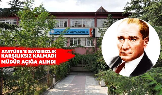 ATATÜRK ORTAOKULU MÜDÜRÜ HAKKINDA JET SORUŞTURMA!