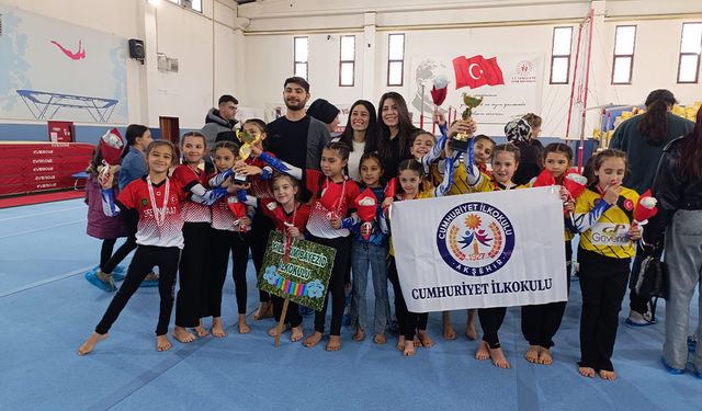 Akşehir’e Cimnastikte 3 Kupa Birden!
