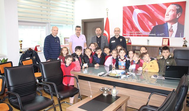 Miniklerden Polis Haftası’na Anlamlı Ziyaret