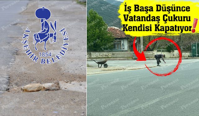 Akşehir-Monas-Engilli Yolu’nda Uyarı Levhası Yok, Çukur Çok!