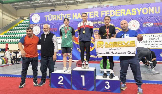 Akşehirli Medine Köse’den Türkiye Üçüncülüğü