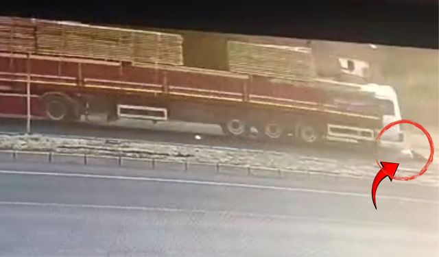 D-300’te Tırın Çarptığı Yaya Ağır Yaralandı