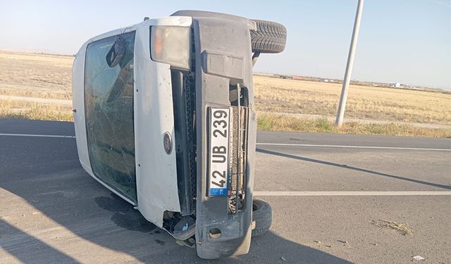 Yunak Yolunda Trafik Kazası 1 Yaralı