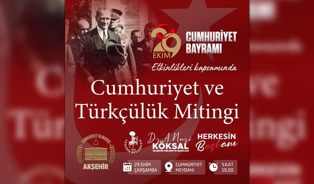 Cumhuriyet Coşkusu Şehre Yayılacak